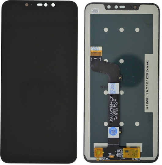 Xiaomi Οθόνη με Μηχανισμό Αφής για Xiaomi Redmi Note 6 Pro (Μαύρο)
