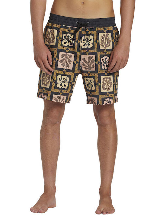 Layback Men's Swimwear Bermuda Multicolour with Patterns