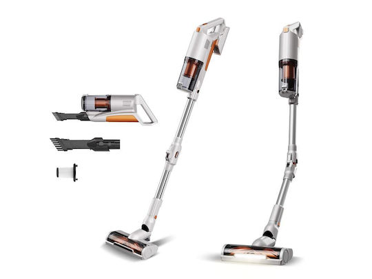 Turbotronic Επαναφορτιζόμενη Σκούπα 2 σε 1 Stick & Χειρός 22.2V Πορτοκαλί TT-CV11