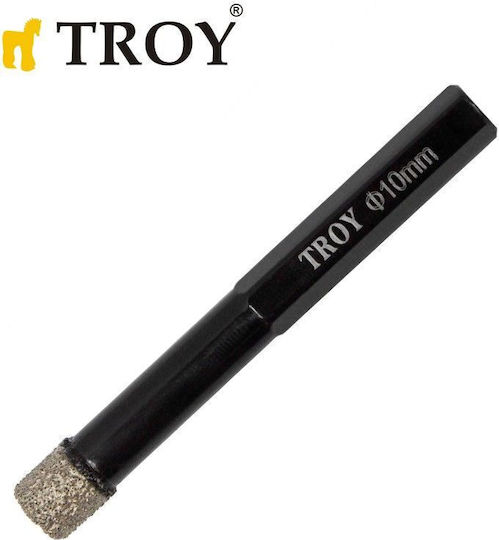 Troy Ποτηροτρύπανο Διαμαντέ με Διάμετρο 10mm για Πλακάκι