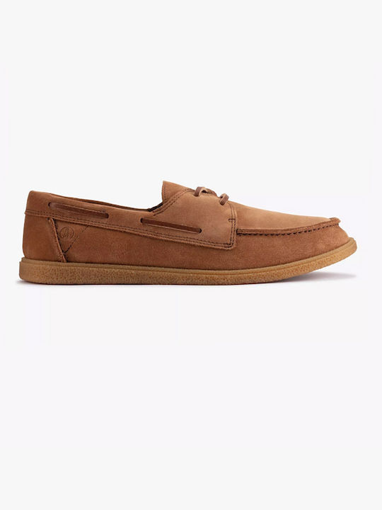 Clarks Suede Ανδρικά Μοκασίνια σε Καφέ Χρώμα