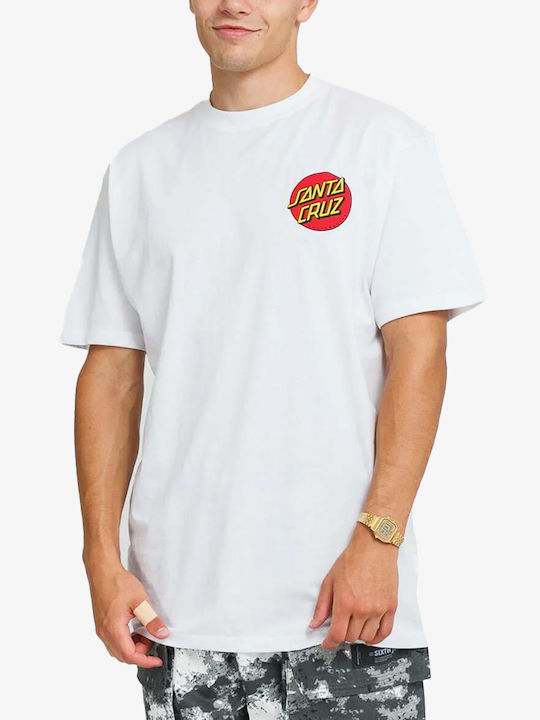 Santa Cruz Ανδρικό T-shirt Κοντομάνικο Λευκό