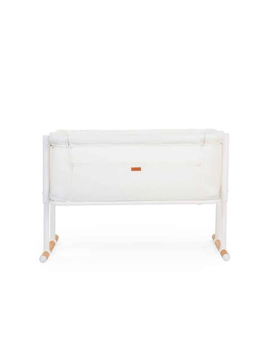 Childhome Cradle Evolux with Mattress and Side Opening Natural White