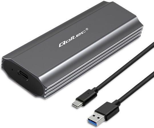 Qoltec Case for Hard Drive M.2 SATA III with Connection Type-C