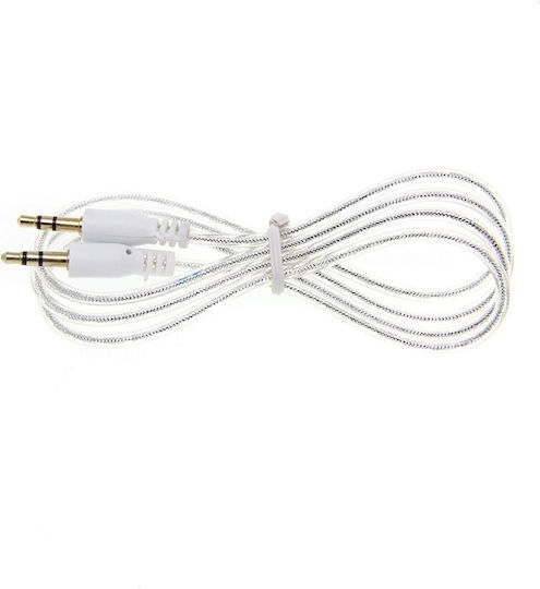 SGL Καλώδιο Ήχου 3.5mm male - 3.5mm male Λευκό 1.5m με Επίχρυσους Ακροδέκτες 36464680