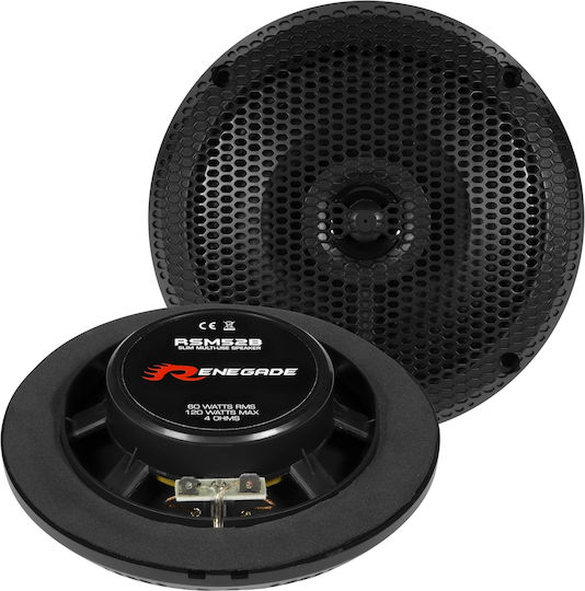 Renegade Car Audio Set Auto-Lautsprecher RSM 52 B 5.25" mit 60W RMS (2 Weg)