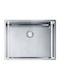 Franke Square Bxx 210 54 Ένθετος Νεροχύτης Inox Μ58xΠ45cm Ασημί