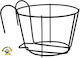 General Trade Hängender Blumentopfständer Schwarz 23.5cmx23.5cmcm.
