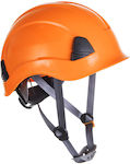 Portwest Construction Site Helmet with Earplugs Orange PS53