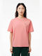 Lacoste Women's T-shirt Coral