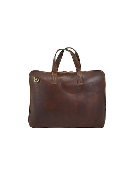 Mybag Leather Men's Briefcase Brown