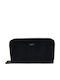 Large Leather Women's Wallet Classic Black