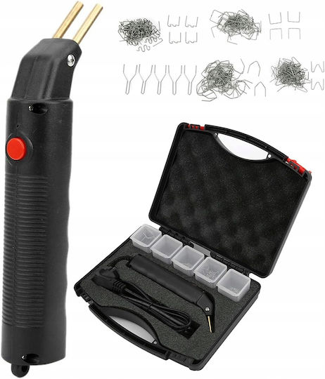 Black plastic stapler in case 100w + 205 nails