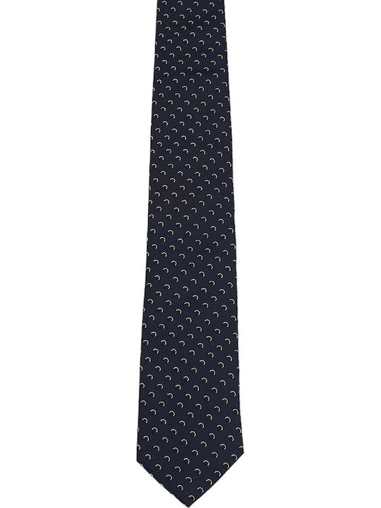 Boss Men's Tie Silk Printed in Navy Blue Color