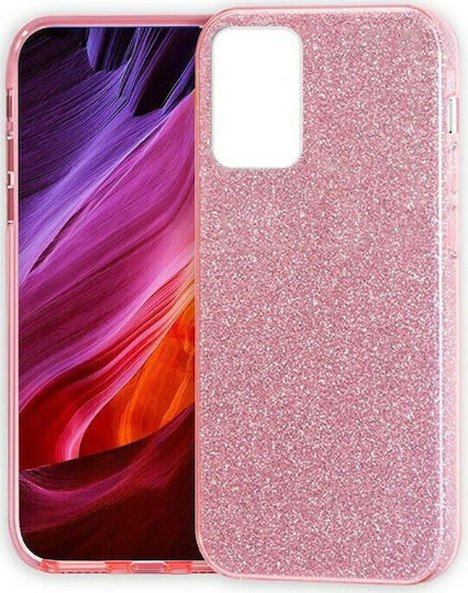Glitter Umschlag Rückseite Silikon Rose Gold (Redmi Note 12 Pro 4G)