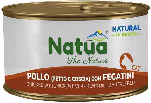 Natua Υγρή Τροφή για Ενήλικες Γάτες σε Κονσέρβα με Συκώτι και Κοτόπουλο 85gr