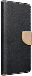 Wallet Silicone / Leather Magnetic Black (SAMSUNG A55)