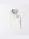 iDO Kids Polo Short Sleeve Ecru 0112