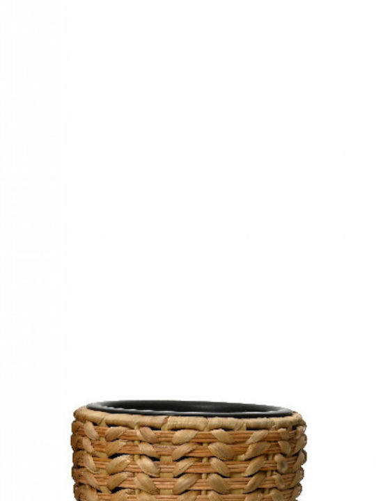 Kaemingk Decorative Basket Wicker with Handles Brown 24x24cm