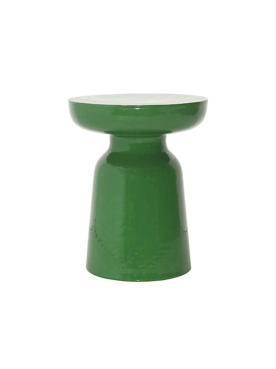 Round Side Table Prado Green L40xW40xH43cm