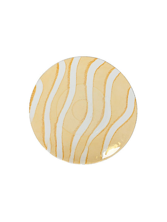 Kaemingk Platou de Servire Oval Sticlă Portocaliu 34x34buc 1buc