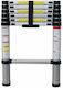 Telescopic Aluminum Ladder Single 7 Steps Maximum Height 2m
