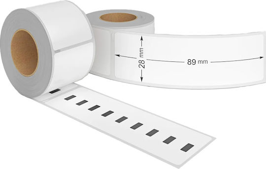 Dymo Self-Adhesive Label Rolls for Label Printer 89x28mm 1pcs
