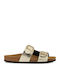D Brionia Women's Flat Sandals in Gold Color