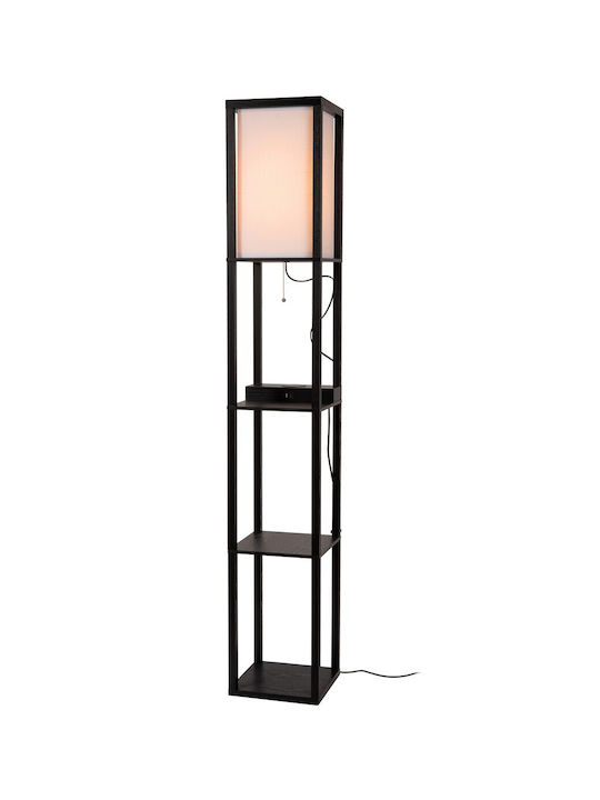 Lucide Lightning Φωτιστικό Δαπέδου Υ162.7xΜ26εκ. με Ντουί για Λαμπτήρα E27 Μαύρο