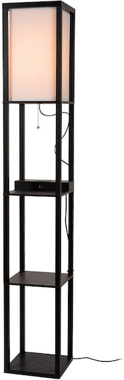 Lucide Lightning Floor Lamp H162.7xW26cm. with Socket for Bulb E27 Black