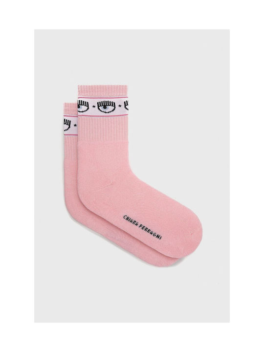 Chiara Ferragni Damen Socken Rosa 1Pack