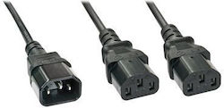 Lindy IEC C14 - IEC C13 Cable 1m Black (30363)