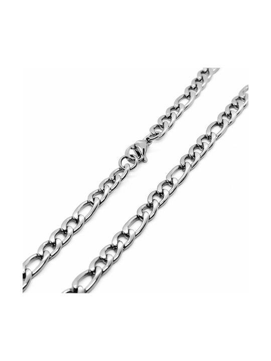 Piercing.gr Chain Neck from Steel Thin Thickness 5mm and Length 70cm