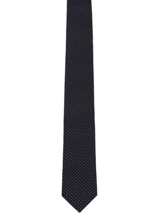 Hugo Men's Tie Silk Printed in Navy Blue Color