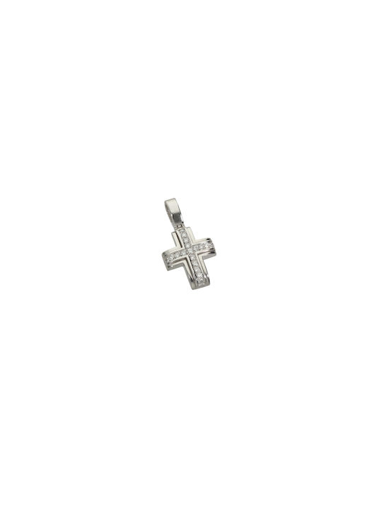 Dimiourgiko Vildiridis White Gold Cross 18K