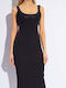 Versace Mini Dress Denim Black