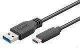 Microconnect USB 2.0 Cable USB-C male - USB-A 15W Μαύρο 2m USB3.1CA2