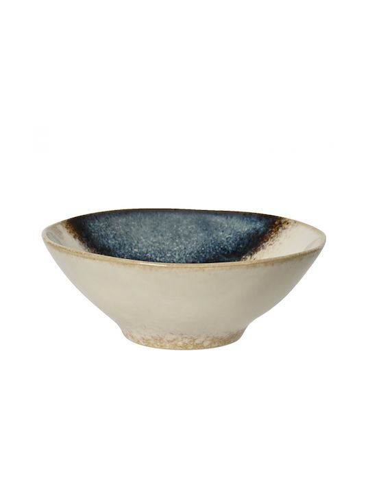 Kaemingk Servierschüssel Rund Keramik Blau mit Durchmesser 14.8cm
