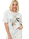 Be Brave Damen T-Shirt Weiß