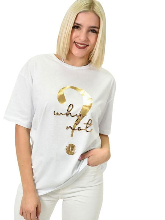 Potre Damen T-shirt Weiß