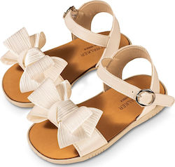 Babywalker Beige Baptism Leather Sandals