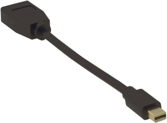 Microconnect Cable mini DisplayPort male - DisplayPort female 0.15m Μαύρο (MDPDP-4K)