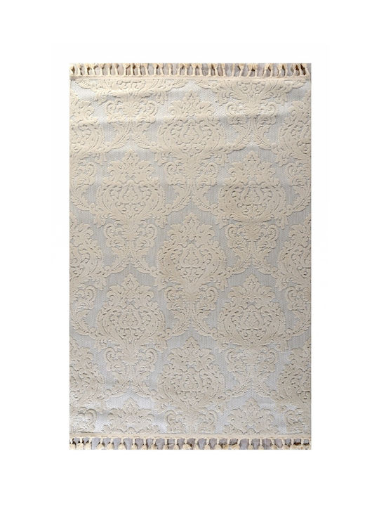 Tzikas Carpets Set Modern Schlafzimmer-Teppichsets Synthetisch Λευκό-κρεμ 332-0-335-68339-060 3Stück