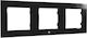 Shelly WF3 Switch Frame 3 Positions in Black Color