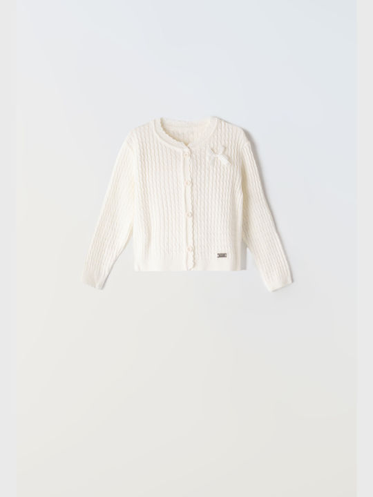 Εβίτα Kids Cardigan Knitted White