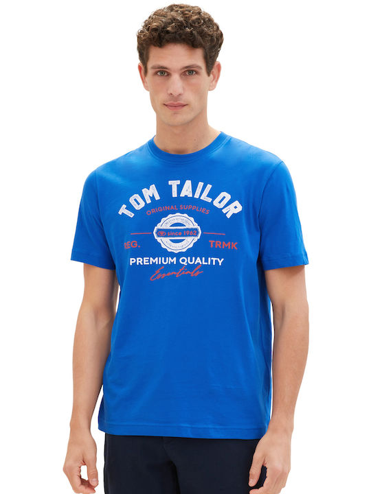 Tom Tailor Ανδρικό T-shirt Κοντομάνικο Μπλε