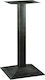 Zita Plus Snack Table Stand made of Cast Iron in Black Color 45x45x98cm