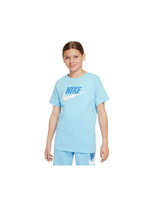 Nike Kinder T-Shirt Blau Sportswear Futura