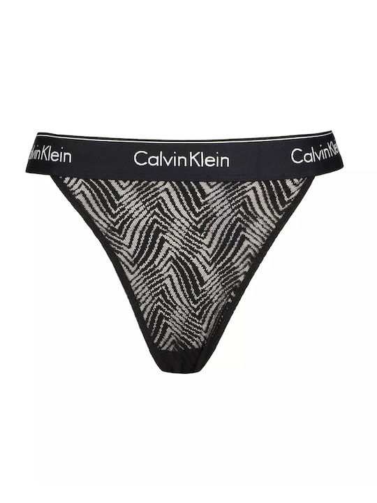 Calvin Klein Femeie Șir de caractere Negru