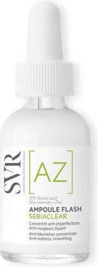 SVR Laboratoire Sebiaclear [AZ] Ampoule Flash Ορός Προσώπου με 15% Αζελαϊκό Οξύ κατά των Ατελειών για Δέρμα με Τάση Ακμής 30ml